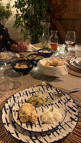 Repas grec en Guadeloupe